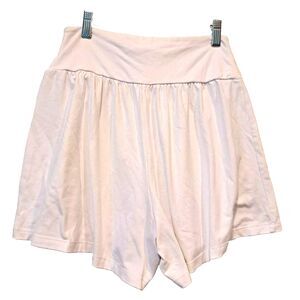 Revolve Susana Monaco Gathered High Waist Flirty Shorts White/Sugar Size M - NWT